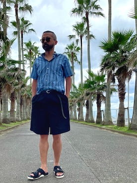 「SHAKA（シャカ）のアイテム（シューズ）」を使った、Ryugo Saishuさん（メンズ・177cm）の夏コーディネート