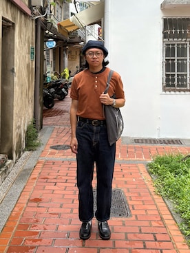 「アイテム（ローファー）」を使った、CHLeeさん（メンズ・167cm・30代）の夏コーディネート