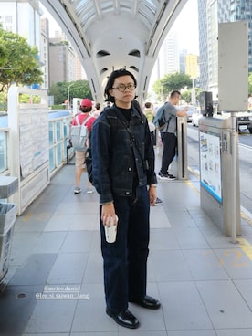 「アイテム（デニムジャケット）」を使った、CHLeeさん（メンズ・167cm・30代）の秋コーディネート