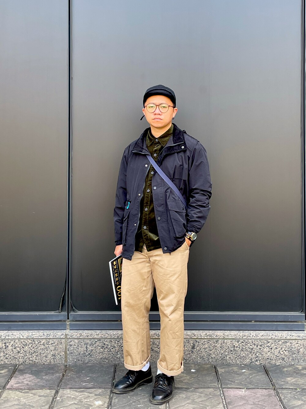 「古着MIX、ootd、Tainan、小西門」｜「B:MING by BEAMSのアイテム（マウンテンパーカー、ブラック系）」を使った、CHLeeさん（メンズ・165cm）の冬コーディネートの1枚目の写真