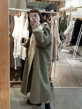 「kastane_ootd」｜「アイテム（チェスターコート）」を使った、Nao Odakaさん（レディース・156cm）の秋コーディネート