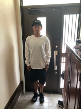 「Back Channel（バックチャンネル）のアイテム（キャップ）」を使った、タダオさん（メンズ・173cm）の春コーディネート