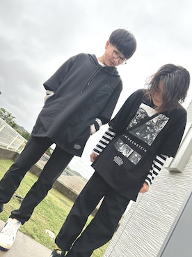 「guundercover」｜ぢゅんさん（キッズ・157cm）の春コーディネート