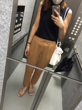 「RODE SKO」｜「アイテム（アナログ腕時計）」を使った、Yukaさん（レディース・165cm）の夏コーディネート