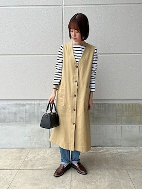 天本さん（レディース・165cm）の冬コーディネート