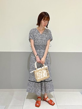 「Stephanie（ステファニエ）のアイテム」を使った、天本さん（レディース・165cm）の春コーディネート