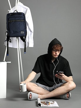 「ルームウェア」｜LANVIN en Bleu 本社さん（メンズ・185cm）の春コーディネート