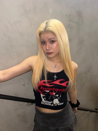 ヒステリックグラマー HYSTERIC FLAME ON タンクトップ HYSTERIC GLAMOUR - HYSTERIC FLAME ON タンクトップ / ブラック | Tempt