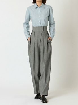 「アイテム（ビジネスシャツ）」を使った、TOKYO_SHIRTSさん（レディース・166cm）の春コーディネート
