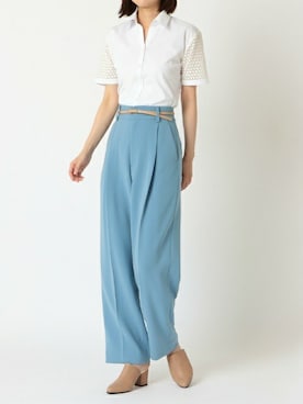 「アイテム（ビジネスシャツ）」を使った、TOKYO_SHIRTSさん（レディース・166cm）の春コーディネート