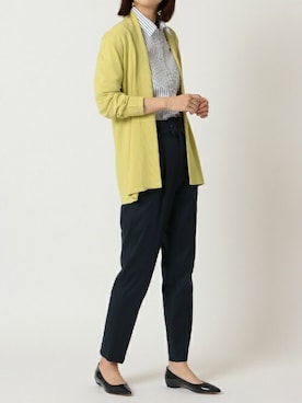 「アイテム（ビジネスシャツ）」を使った、TOKYO_SHIRTSさん（レディース・166cm）の春コーディネート
