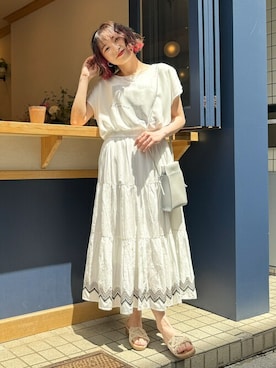 chikaさん（レディース・160cm）の夏コーディネート