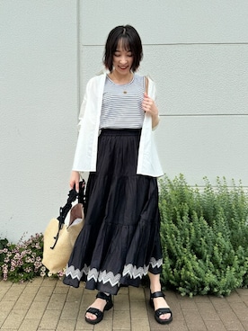 chikaさん（レディース・160cm）の夏コーディネート