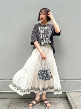 chikaさん（レディース・160cm）の夏コーディネート