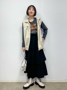 chikaさん（レディース・160cm）の秋コーディネート