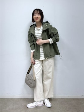 「シンプル・ベーシック」｜「アイテム（ブルゾン）」を使った、chikaさん（レディース・160cm）の秋コーディネート