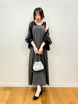 「シンプル・ベーシック」｜「アイテム（ブルゾン）」を使った、chikaさん（レディース・160cm）の秋コーディネート