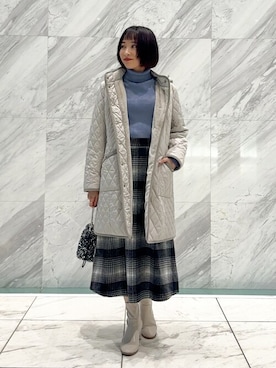 「シンプル・ベーシック」｜「アイテム（その他アウター）」を使った、chikaさん（レディース・160cm）の秋コーディネート