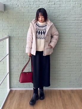 chikaさん（レディース・160cm）の冬コーディネート