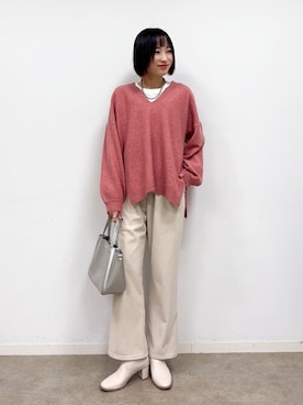 chikaさん（レディース・160cm）の冬コーディネート