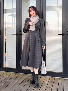 chikaさん(レディース・160cm)の冬コーディネート