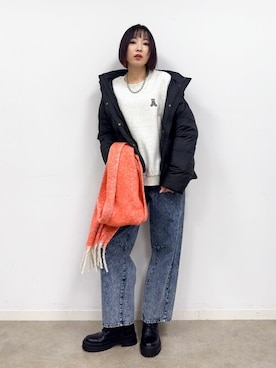 chikaさん(レディース・160cm)の冬コーディネート