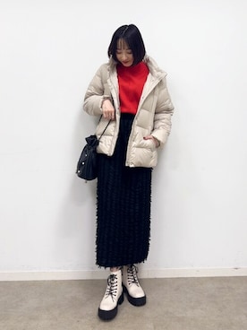 chikaさん（レディース・160cm）の冬コーディネート