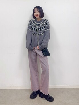 chikaさん（レディース・160cm）の冬コーディネート