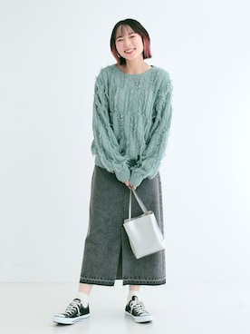 chikaさん（レディース・160cm）の冬コーディネート