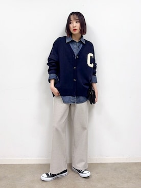 chikaさん（レディース・160cm）の冬コーディネート