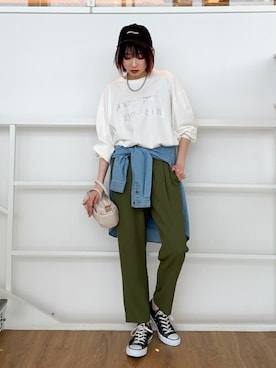 chikaさん（レディース・160cm）の春コーディネート