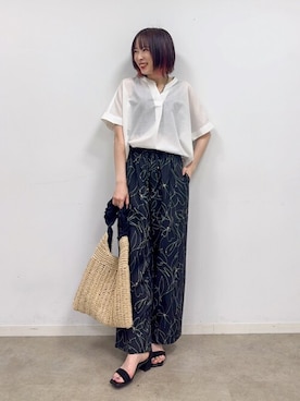 「DRESKIP（ドレスキップ）のアイテム（パンツ）」を使った、chikaさん（レディース・160cm）の春コーディネート
