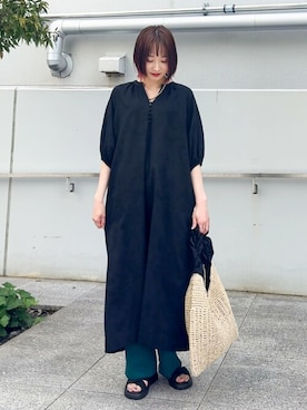「UVケア」｜chikaさん（レディース・160cm）の夏コーディネート