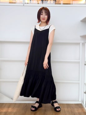 「UVケア」｜chikaさん（レディース・160cm）の夏コーディネート
