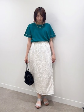 「UVケア」｜chikaさん（レディース・160cm）の夏コーディネート