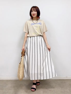 「公園コーデ」｜chikaさん（レディース・160cm）の夏コーディネート