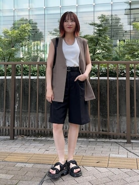 chikaさん（レディース・160cm）の夏コーディネート