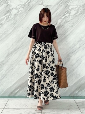 「UVケア」｜chikaさん（レディース・160cm）の夏コーディネート