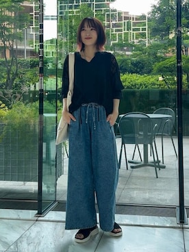 「Miffy（ ミッフィー）のアイテム」を使った、chikaさん（レディース・160cm）の夏コーディネート