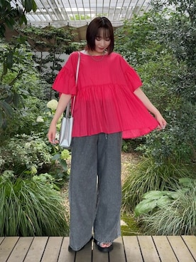 「SHOO・LA・RUE（シューラルー）のアイテム」を使った、chikaさん（レディース・160cm）の夏コーディネート
