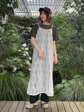 「Miffy（ ミッフィー）のアイテム」を使った、chikaさん（レディース・160cm）の夏コーディネート