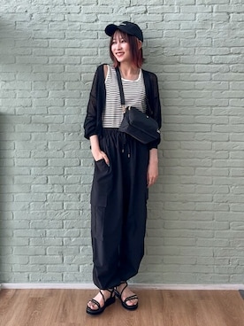 「DRESKIP（ドレスキップ）のアイテム」を使った、chikaさん（レディース・160cm）の夏コーディネート