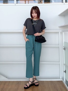 chikaさん（レディース・160cm）の夏コーディネート