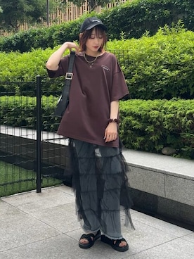 「SHOO・LA・RUE（シューラルー）のアイテム」を使った、chikaさん（レディース・160cm）の夏コーディネート