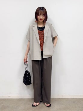 「SHOO・LA・RUE（シューラルー）のアイテム」を使った、chikaさん（レディース・160cm）の夏コーディネート
