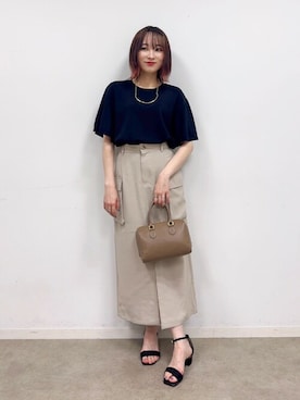 「DRESKIP（ドレスキップ）のアイテム」を使った、chikaさん（レディース・160cm）の夏コーディネート