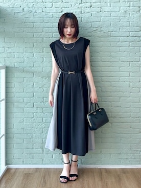 「SHOO・LA・RUE（シューラルー）のアイテム（ワンピース/ドレス）」を使った、chikaさん（レディース・160cm）の夏コーディネート
