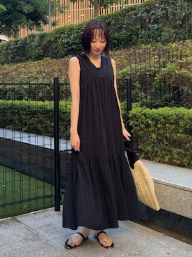 「公園コーデ」｜chikaさん（レディース・160cm）の夏コーディネート