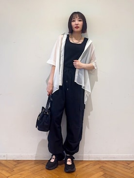 「Cutie Blonde（キューティーブロンド）のアイテム（タンクトップ）」を使った、chikaさん（レディース・160cm）の夏コーディネート