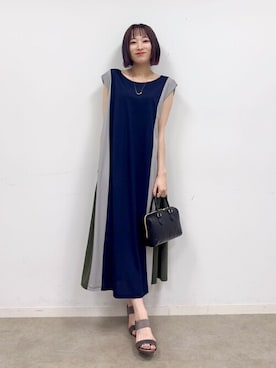 「SHOO・LA・RUE（シューラルー）のアイテム（ワンピース/ドレス）」を使った、chikaさん（レディース・160cm）の夏コーディネート